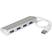 4ポート ポータブル USB 3.0ハブ ケーブル内蔵 ST43004UA