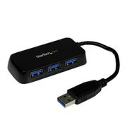 4ポートUSB3.0ハブ ポータブルミニUSB Hub ブラック ST4300MINU3B