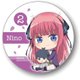 ぎゅぎゅっと缶バッチ 五等分の花嫁 中野 二乃 [キャラクターグッズ]