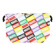 キャラクターグッズ SPKN2295 MARVEL ロゴパターン マチ付き巾着