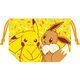 キャラクターグッズ PMKN1095 マチ付巾着 ポケットモンスター ピカチュウとイーブイ