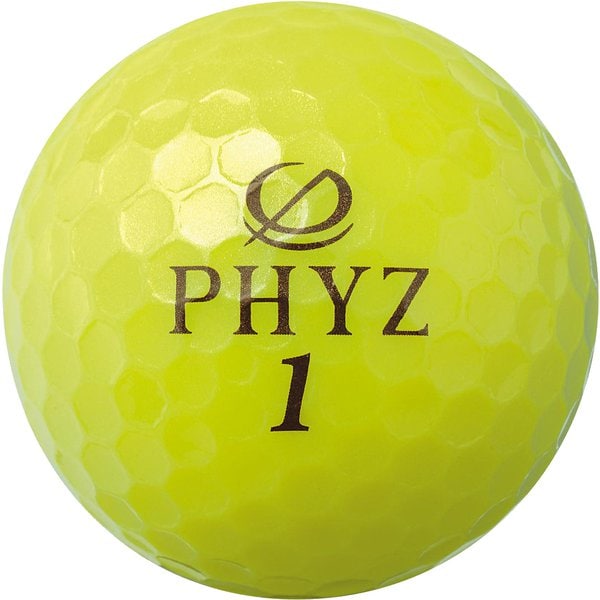 Phyz ボール イエロー 19年モデル ゴルフボール 1スリーブ3球入り