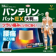 バンテリンコーワパットEX 大判サイズ 14枚 [第2類医薬品 プラスター・テープ剤 ※セルフメディケーション税制対象商品]