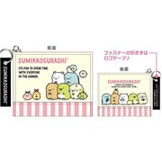 SK25207 すみっコぐらし ファスナー付ウォレット ピンク [キャラクターグッズ]