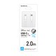 USB Type-C to Lightningケーブル 充電/転送 通信 Mfi認証 PD（パワーデリバリー）対応 2.0m ホワイト LP-LNTC20WH