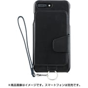 rak-ca8p-blk [RAKUNI LeatherCase foriPhone7/8Plus/Pure Black]