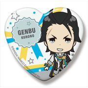 アイドルマスター SideM SideMini ハート缶バッジ グローリーモノクローム 黒野玄武 [キャラクターグッズ]
