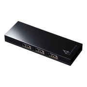 USBハブ ドック マグネット付き 4ポート(USB-A×4) USB2.0 スリム コンパクト バスパワー ケーブル長1m ブラック USB-2H401BKN