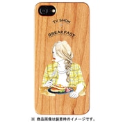 OM-0051-IP67-SGYL [iPhone 8/7/6s/6 ウッドケース 土屋みよ Gizmobies ギズモビーズ breakfast wood]