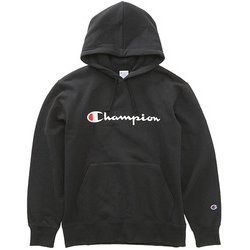 C3J117 [champion チャンピオン PULLOVER HOODED SWEATSHIRT ブラック M C3J117]
