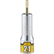 BZP63-21 [1/4（六.35mm）差込 インパクトドライバ用ソケットビット 難攻不落 六角形状 21mm]