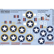 KW172193 1/72 WW.II アメリカ軍 B-25Cミッチェル FLOOGIE ＆ Midge ノーズアート機デカール [プラモデル用品]