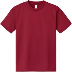 4.4oz ACT ドライTシャツ 00300CB 112_バーガンディ Lサイズ [半袖Tシャツ]