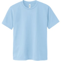 4.4oz ACT ドライTシャツ 00300CB 133_ライトブルー Sサイズ [半袖Tシャツ]