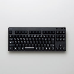 無線コンパクトキーボード USBレシーバー付属 メンブレン式 日本語配列 92キー ブラック TK-FDM105TBK