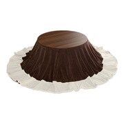 カジュアル丸こたつ布団SET 丸型 68cm HTR68G-SET ウォールナット/ブラウン