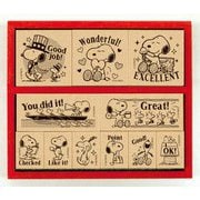 木製ごほうびスタンプ SDH-112 スヌーピー ENGLISH [キャラクター文具]