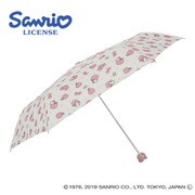 19UFSR-2 [サンリオ UVカット 雨晴兼用折りたたみ傘 キティ ハッピーアップル]