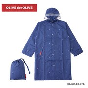 レインコート ドットリボン OLIVEdesOLIVE ネイビー OL-41-RC-1 NV 150