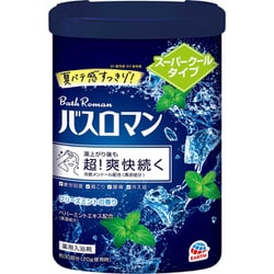 バスロマン 入浴剤 スーパークールタイプ 600g 冷感メントール配合 薬用 バスソルト 粉末 医薬部外品 [入浴剤 温泉成分配合]
