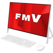 デスクトップパソコン ESPRIMO FHシリーズ/23.8型ワイド/Celeron 3865U/メモリ 4GB/HDD 1TB/DVDスーパーマルチ/Windows 10 Home 64ビット/Office Personal 2019/ホワイト FMVF52D1W