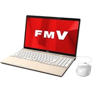 ノートパソコン LIFEBOOK AHシリーズ/15.6型ワイド/Corei3-7100U/メモリ 4GB/HDD 1TB/Blu-rayドライブ/Windows 10 Home 64ビット/Office Home and Business 2019/シャンパンゴールド FMVA45D1G
