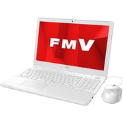 ノートパソコン LIFEBOOK AHシリーズ/15.6型ワイド/Celeron 3865U/メモリ 4GB/HDD 1TB/DVDスーパーマルチ/Windows 10 Home 64ビット/Office Home and Business 2019/プレミアムホワイト FMVA42D1W