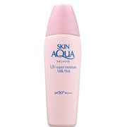 スキンアクア スーパーモイスチャーミルク ピンク 40mL SPF50＋ PA＋＋＋＋ [日焼け止め 顔・からだ用]