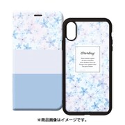 SM-BKIXS-015 [2Way CASE iPXS/X フラワーBL]