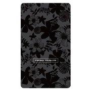 スマートバッテリー 4000mAh FLORAL PATTERN AzaleaNigtBlack SC-FP02