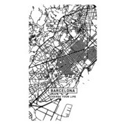 スマートバッテリー 4000mAh CITY MAP BARCELONA SC-CM03