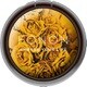 SR-FR03-BK [スマホリング FLORAL FONON Yellow Rose BK]
