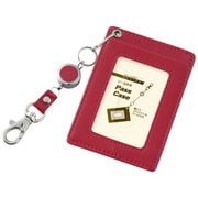 GLOIRE リール付パスケース ワイン GLP164Z