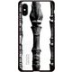 GCN-VB10-C-BK [GLASS PRINT iPhone XS/X VINTAGE BOTANICAL Stalk BK]