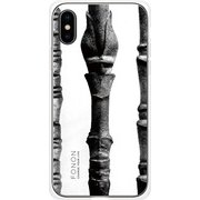 GCN-VB10-C-TL [GLASS PRINT iPhone XS/X VINTAGE BOTANICAL Stalk TL]