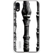 GCN-VB10-D-TL [GLASS PRINT iPhone XR VINTAGE BOTANICAL Stalk TL]