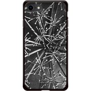 GCN-VB11-A-BK [GLASS PRINT iPhone 8/7 VINTAGE BOTANICAL Araliacordata BK]