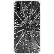 GCN-VB11-C-TL [GLASS PRINT iPhone XS/X VINTAGE BOTANICAL Araliacordata TL]