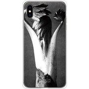GCN-VB12-E-TL [GLASS PRINT iPhone XS Max VINTAGE BOTANICAL Sprout TL]