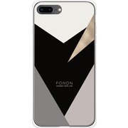 GCN-GP01-B-TL [GLASS PRINT iPhone 8 Plus/7 Plus GEOMETRIC PATTERN Delta TL]