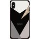 GCN-GP01-C-BK [GLASS PRINT iPhone XS/X GEOMETRIC PATTERN Delta BK]