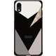 GCN-GP01-D-BK [GLASS PRINT iPhone XR GEOMETRIC PATTERN Delta BK]