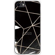 GCN-GP04-A-TL [GLASS PRINT iPhone 8/7 GEOMETRIC PATTERN CowSpider TL]