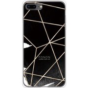 GCN-GP04-B-TL [GLASS PRINT iPhone 8 Plus/7 Plus GEOMETRIC PATTERN CowSpider TL]