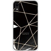 GCN-GP04-D-TL [GLASS PRINT iPhone XR GEOMETRIC PATTERN CowSpider TL]