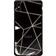 GCN-GP04-E-BK [GLASS PRINT iPhone XS Max GEOMETRIC PATTERN CowSpider BK]