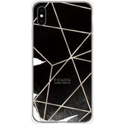GCN-GP04-E-TL [GLASS PRINT iPhone XS Max GEOMETRIC PATTERN CowSpider TL]