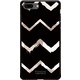 GCN-GP05-B-BK [GLASS PRINT iPhone 8 Plus/7 Plus GEOMETRIC PATTERN Chevron BK]