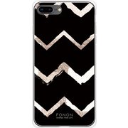 GCN-GP05-B-TL [GLASS PRINT iPhone 8 Plus/7 Plus GEOMETRIC PATTERN Chevron TL]