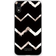 GCN-GP05-D-TL [GLASS PRINT iPhone XR GEOMETRIC PATTERN Chevron TL]